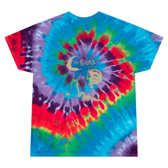 Discover Vintage The Cure Cat Moon Tie Dye T Shirts, The Cure Rock Band Tie Dye T Shirts, The Cure Merch, The Cure Album Tie Dye T Shirts, The Cure Gift For Men