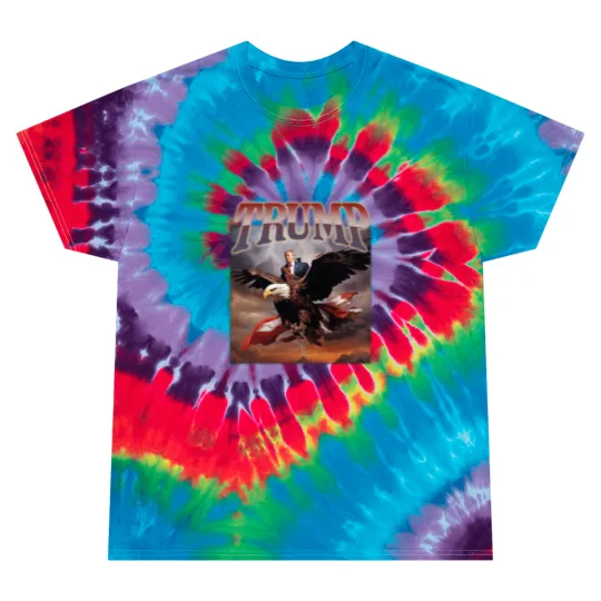 Discover Donald Trump Eagle Tie Dye T Shirts Top Funny Election Campaign 2024