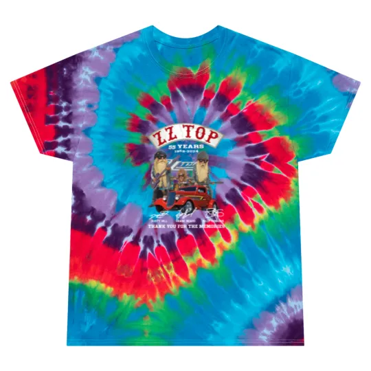 Discover ZZ Top 55 Years Thank You Tie Dye T-Shirts