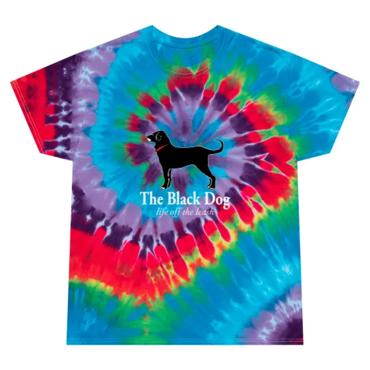 Discover The Black Dog Logo Life Off The Leash Tie Dye T Shirts