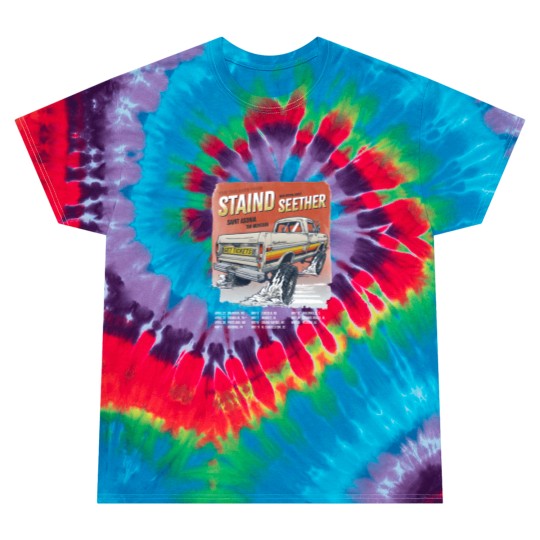 Discover Staind 2024 Tailgate Tour Tie Dye T Shirts  Staind Band Fan Tie Dye T Shirts  Tailgate 2024 Concert Sh