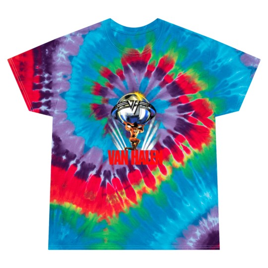Discover Vintage van 5150 86 tour paper thin Tie Dye T Shirts