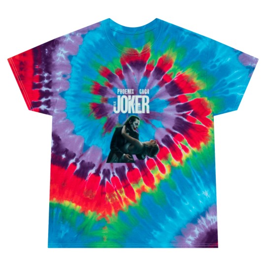 Discover Joker 2 Folie Deux 2024 Movie Tie Dye T Shirts, Ld ga and Joaquin Phoenix Tie Dye T Shirts