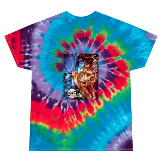 Discover Kyojuro Kyo Rengokoo vs Akaza Tie Dye T Shirts