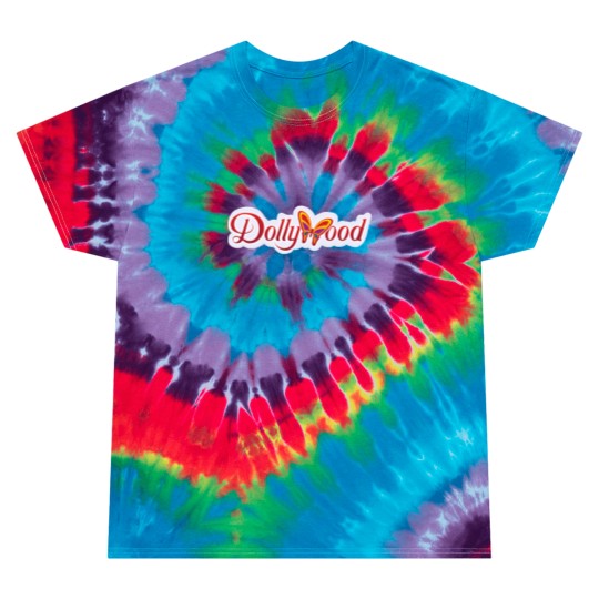 Discover Dollywoods logo Tie Dye T Shirts
