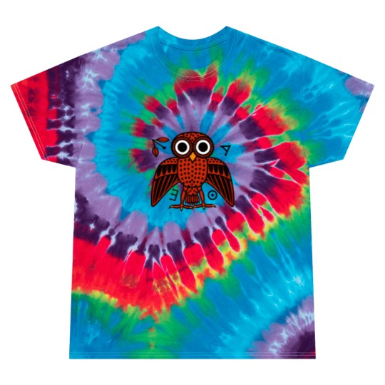 Discover Cute Athenian Owl from Ancient Greece Tie Dye T Shirts