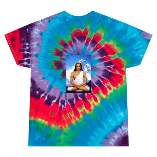 Discover Mahavatar Babaji In Lotus Posture In Himalayas 904 Tie Dye T Shirts