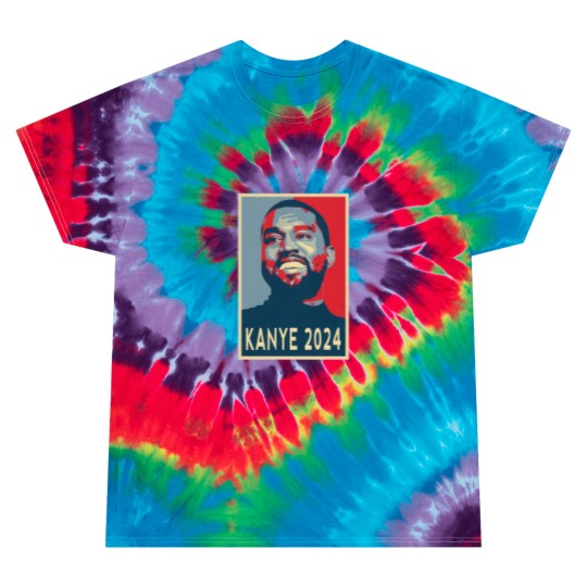 Discover Kanye 2024 President Tie Dye T Shirts, Kanye For President 2024 Tie Dye T Shirts