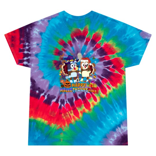 Discover BlueyDad Bingo Hallothanksmas Tie Dye T-Shirt