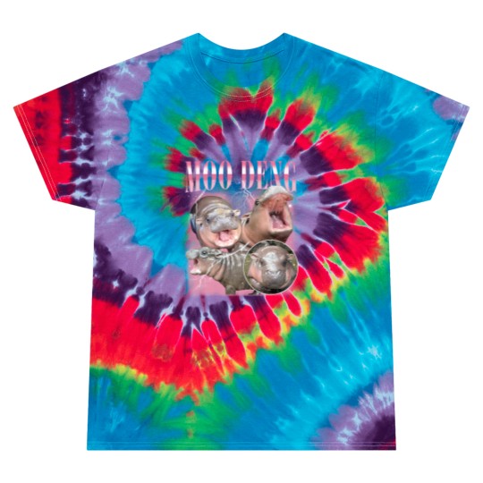 Discover Vintage Moo Deng Tie Dye T-Shirt