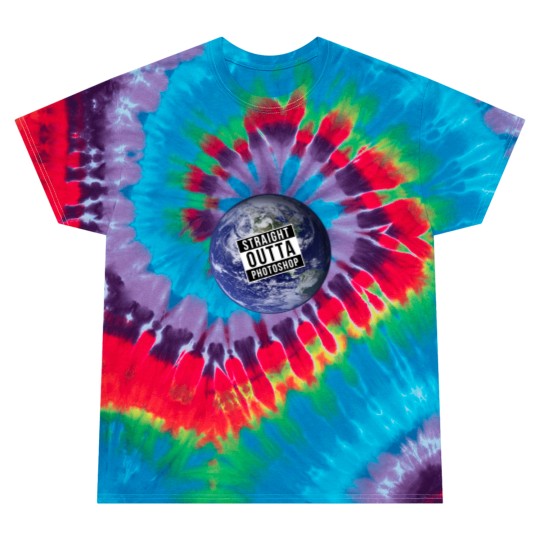 Discover Straight Outta Photoshop Earth Tie Dye T Shirts