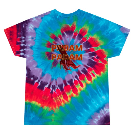Discover PADAM PADAM Red Fierce Boots Short Sleeve Tie Dye T Shirts