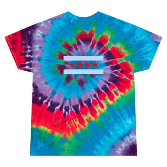 Discover Chicago Flag - Chicago - Tie Dye T Shirts
