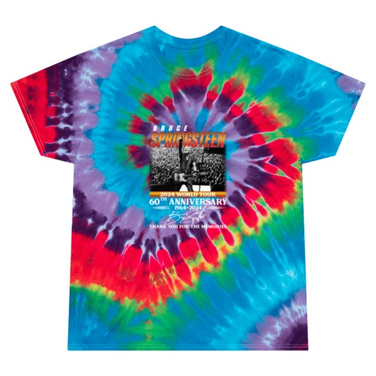 Discover Bruce Springsteen 2024 Tour Tie Dye T Shirts, Bruce Springsteen 60th Anniversary