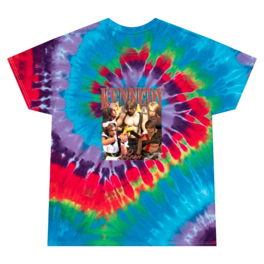 Discover Leon Kennedy Funny Vintage Tie Dye T Shirts, Leon Kennedy Meme Resident Evil 4 6 Vintage Tie Dye T Shirts