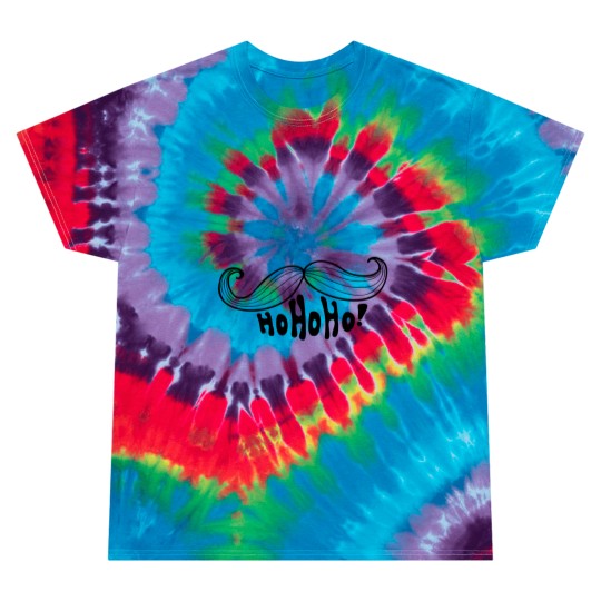 Discover Christmas Decor Santas Mustache And Word HOHOHO Tie Dye T-Shirts