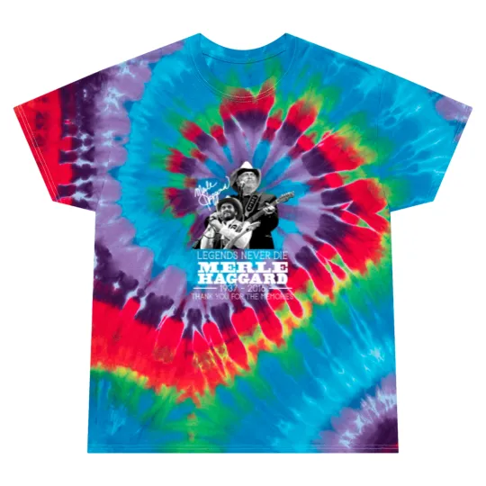 Discover Vintage Merle Haggard Memories Signed Men Tie Dye T Shirts