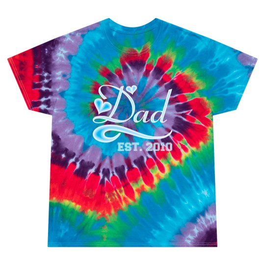 Discover Dad Established 2010 Happy Fathers Day Tie Dye T Shirts