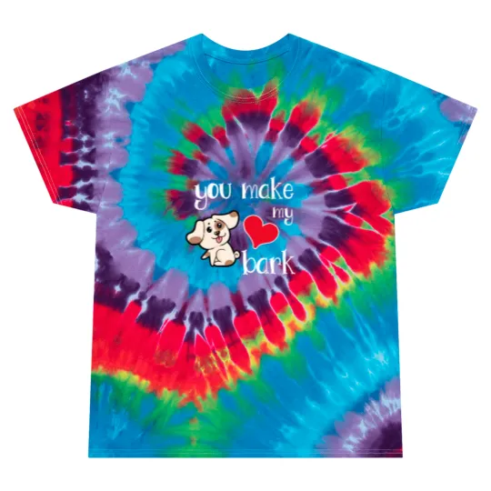 Discover You make my heart bark Dog Doggie Present Heart Tie Dye T Shirts