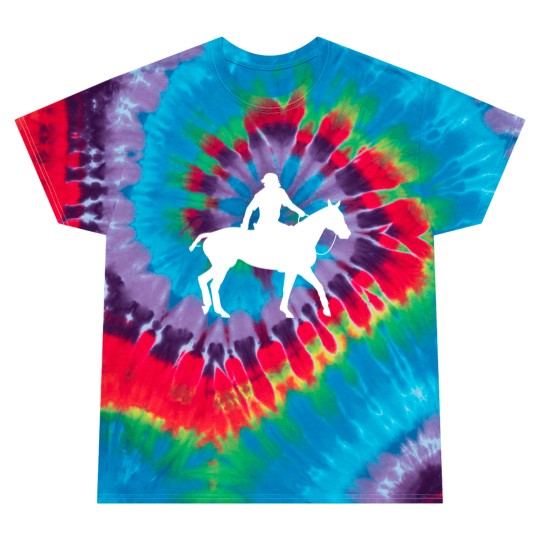 Discover Horse Rider Pocket Design Tie Dye T-Shirt for Horse Lovers