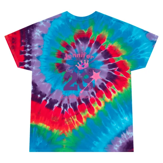 Discover Birthday Girl Custom Name Age Tie Dye T Shirts
