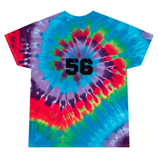 Discover Sporty Number 56 Costume Birthday Varsity Sports T Tie Dye T Shirts