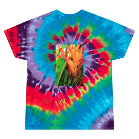 Discover Brilliant Tropical Heliconia Florals Tie Dye T Shirts