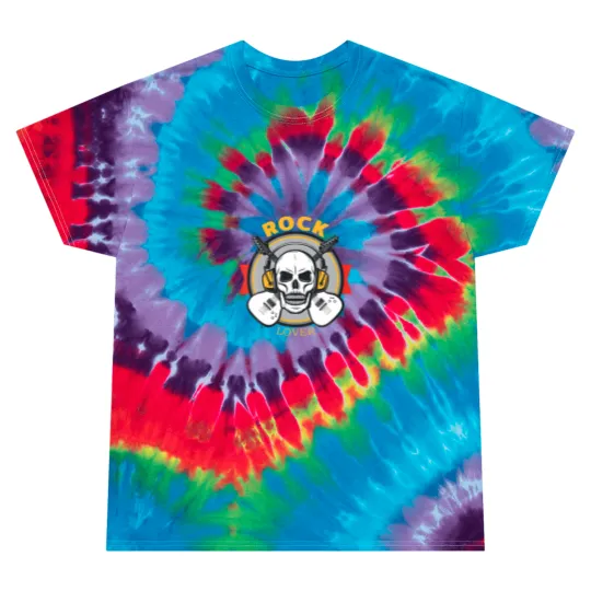 Discover Rock Lover Headphone Skull Boyfriend Modern Specia Tie Dye T Shirts