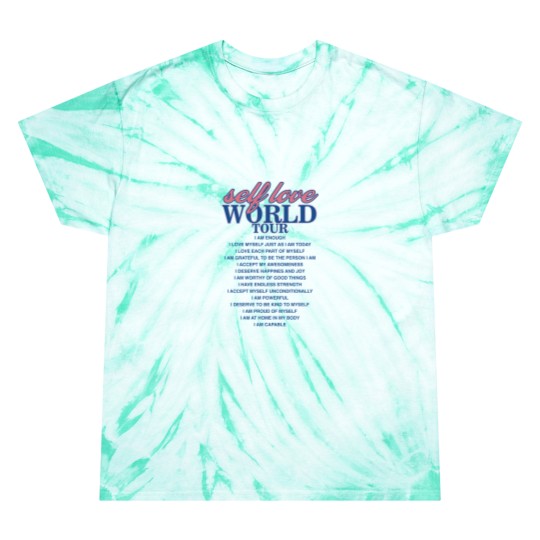 Discover Trendy Self Love Oversized Tie Dye T-Shirt