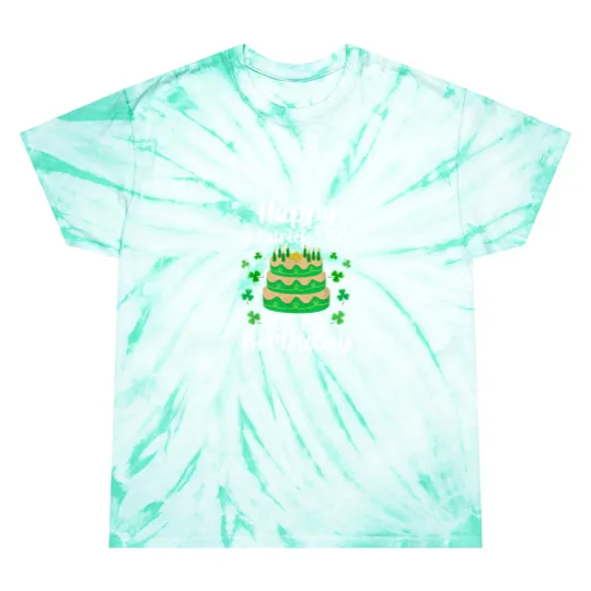 Discover Happy St. Patrick's Day It's My Birthday Shamrock Irish Tie Dye T Shirts