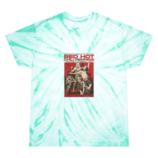 Discover Vintage RHCP Tour 1991 Tie Dye T Shirts, Red Hot Chili Peppers Rock Band 2023 Tie Dye T Shirts