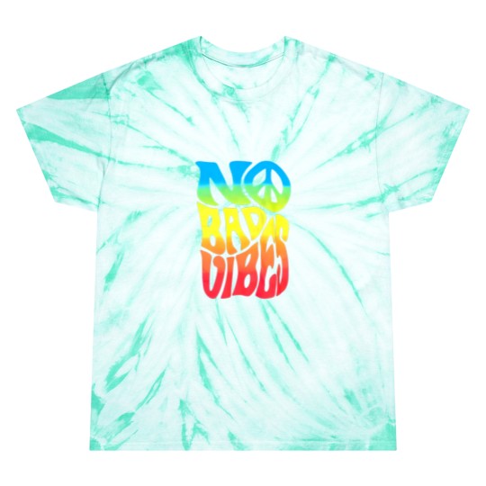 Discover No bad vibes large navy Tie Dye T Shirts
