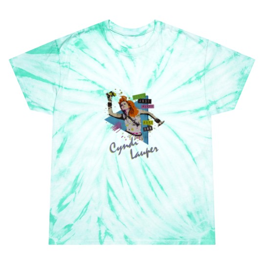 Discover Vintage Cyndi Lauper Girls Just Wanna Have Fun Tie Dye T Shirts 80S Music Tie Dye T Shirts