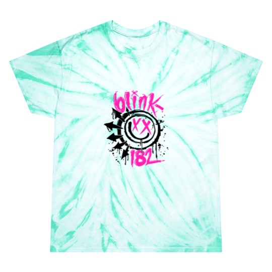 Discover Blink182 The World Tour 2023 Tie Dye T Shirts, Blink Smile 182 Tie Dye T Shirts, B182 Lyric Album Song Tie Dye T Shirts
