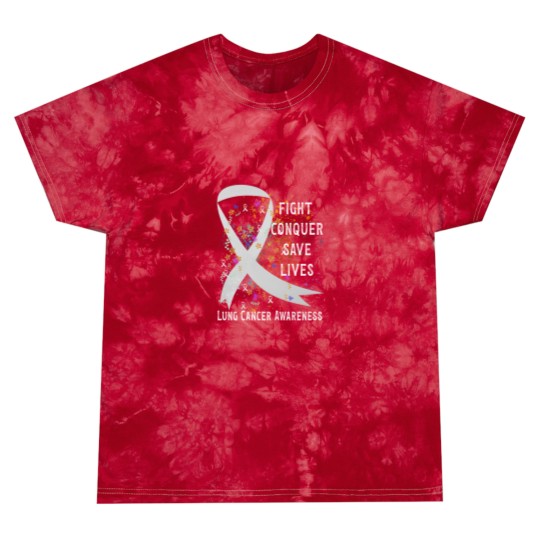 Discover Lung Cancer - Lung Cancer Awareness - Tie Dye T Shirts
