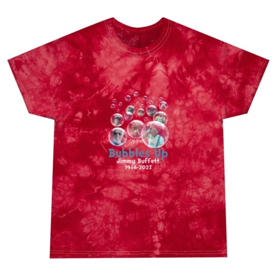 Discover Rare Jimmy Buffett 1946 2023 Bubbles Up Thank  You Memories Black Tie Dye T Shirts