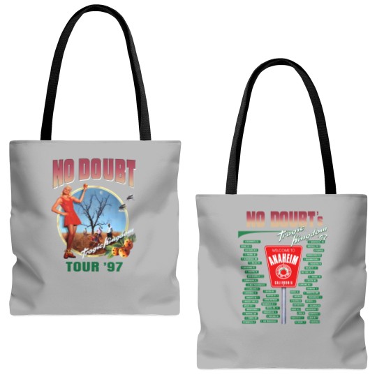 Discover Vintage No Doubt 1997 Tote Bags (AOP), No Doubt Tragic Kingdom Tour Tote Bags (AOP)