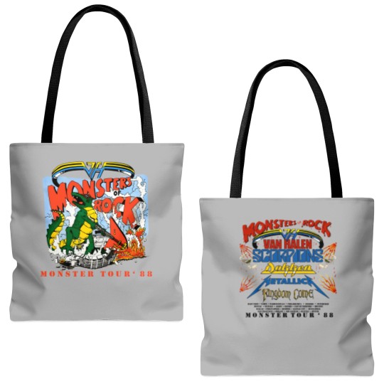 Discover 1988 Monsters Of Rock Tour Concert Tote Bags (AOP)