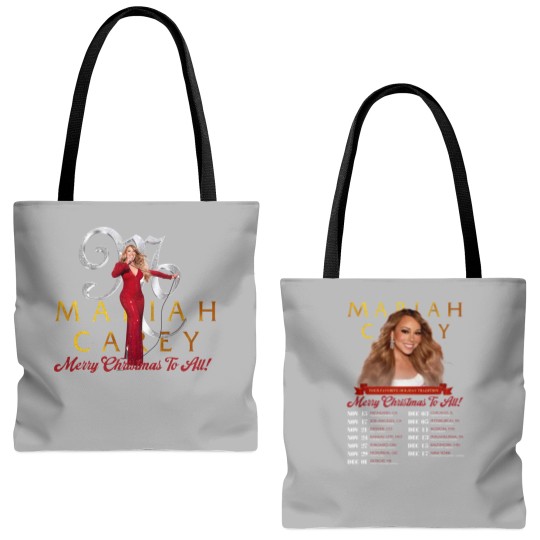 Discover Mariah Carey 2023 All I Want To Christmas Music Tote Bags (AOP)