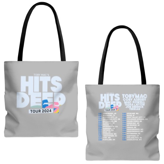 Discover TobyMac Hits Deep Tour 2024 Tote Bags (AOP), TobyMac Fan Tote Bags (AOP)