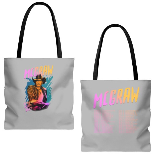 Discover Tim McGraw 2024 Tour Standing Room Only Tote Bags (AOP)