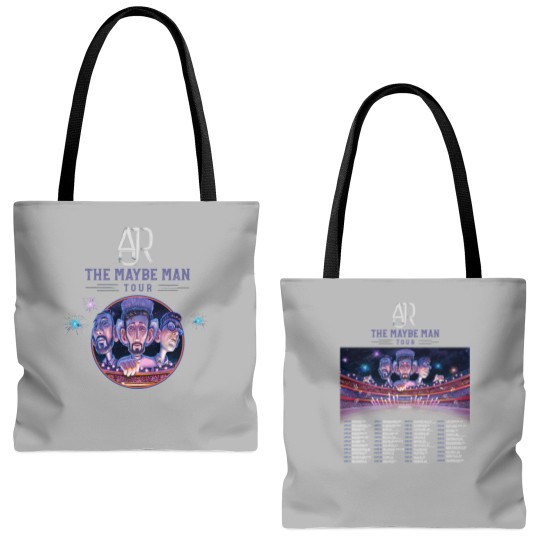 Discover AJR The Maybe Man Tour 2024 Tour Tote Bags (AOP), AJR Band Fan Tote Bags (AOP)