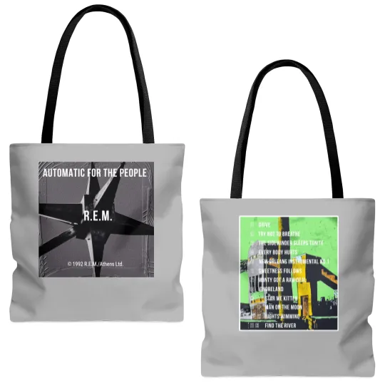 Discover R.E.M. Automatic For The People Tour 1992 Tote Bags (AOP)