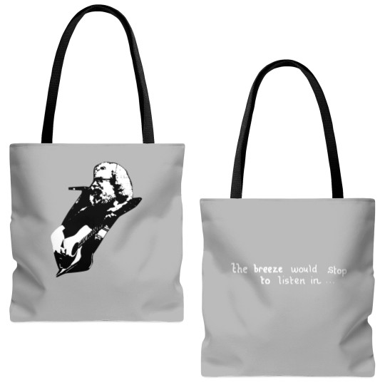 Discover Jerry Garcia Tote Bags (AOP). Jerry playing acoustic Guitar