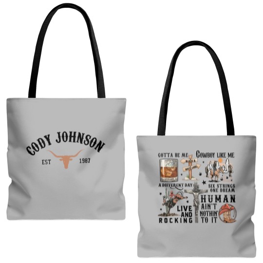 Discover Cody Johnsonn The Leather Tour 2024 Tote Bags (AOP), Cody Johnsonn Concert 2024