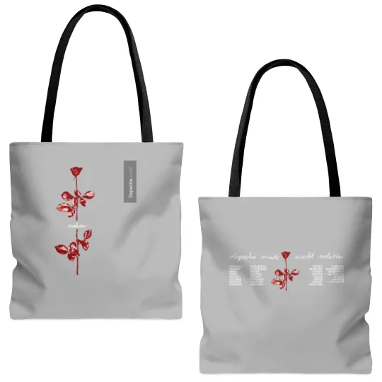 Discover Vintage 1990 DEPECHE MODE World Violator Concert Unisex Tote Bags (AOP)