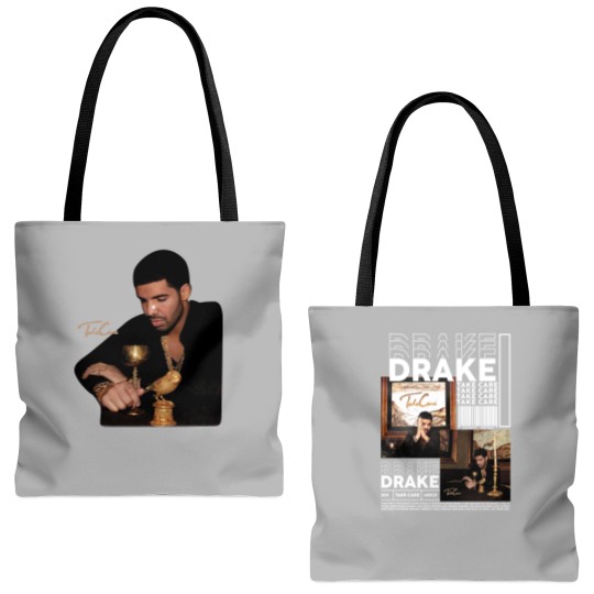 Discover Vintage Drake Rap Tote Bags (AOP), Drake Take Care Tote Bags (AOP), Drake Tote Bags (AOP), Drake Rapper