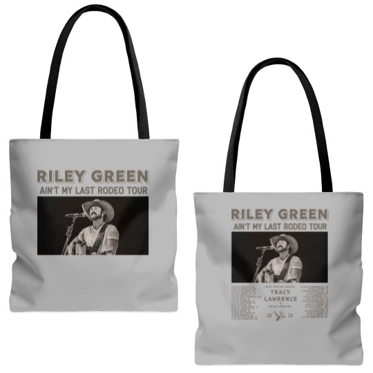 Discover Riley Green Ain't My Last Rodeo Tour 2024 Unisex Tote Bags (AOP)