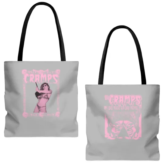 Discover The Cramps Poison Ivy Tote Bags (AOP), Bad Music For Bad People Tote Bags (AOP)