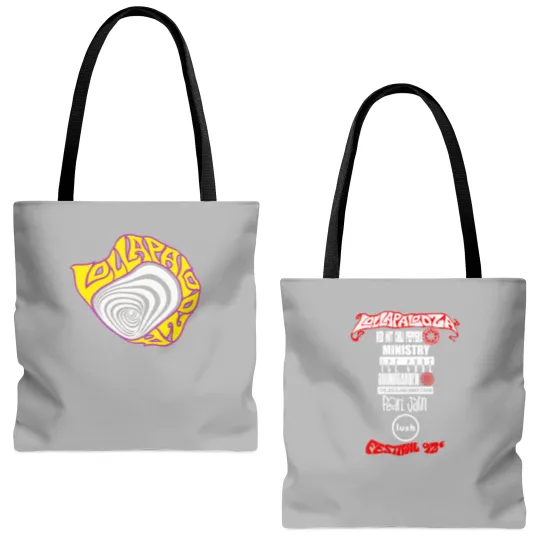 Discover Lollapalooza 1992 Concert Tour Double Sided Tote Bags (AOP)